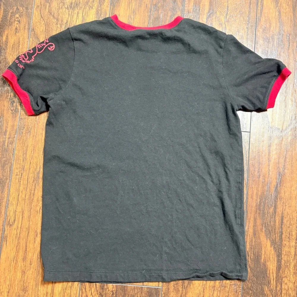Harry Potter Ringer Tee Kids M Black Gryffindor Courage Determination Bravery